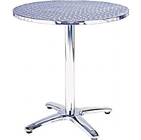 Aluminium Round Cafe Table &pound;120 - Office Furniture