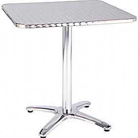 Aluminium Square Cafe Table £124 - Office Furniture