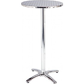 Aluminium Tall Round Cafe Table £108 - Office Furniture