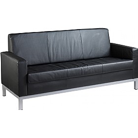 Helsinki 3 Seater Leather Sofa £487 - Office Furniture