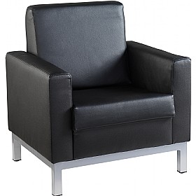 Helsinki Leather Armchair £245 - Office Furniture