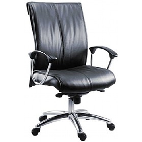 Bristol Leather Faced Manager Chair £208 - Office Furniture