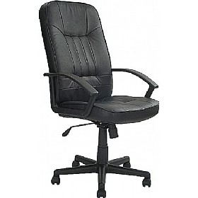 Albany Leather Faced Manager Chair £82 - Office Furniture