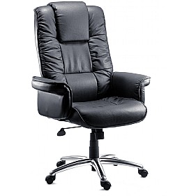 Lombard Leather Faced Manager Armchair &pound;197 - Office Furniture