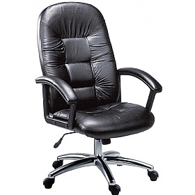 Oxford Leather Faced Manager Chair £129 - Office Furniture