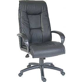 Woolwich Leather Faced Manager Chair £140 - Office Furniture