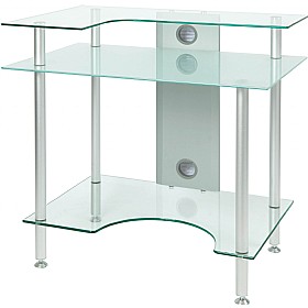 Kyoto Frosted Glass Computer Desk £125 - Office Furniture