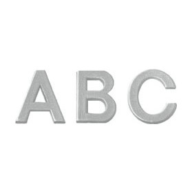 Bi-Office Letter Board Characters 19mm Silver (Pack of 235) &pound;18 - Display & Presentation