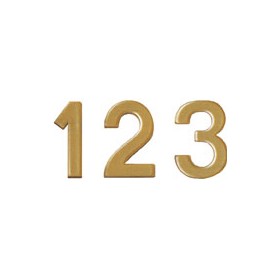 Bi-Office Letter Board Numbers 19mm Gold (Pack of 264) &pound;18 - Display & Presentation