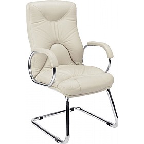 Elf Leather Faced Visitor Chairs £175 - Office Furniture