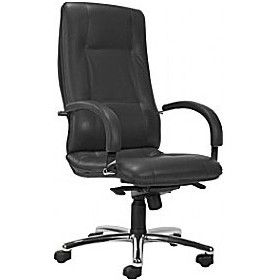 Star Leather Faced Manager Chair £269 - Office Furniture