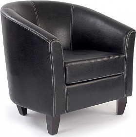Paisley Chocolate Leather Look Sofas £163 - Office Furniture