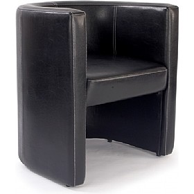 Cardiff Leather Look Tub Chair &pound;122 - Office Furniture