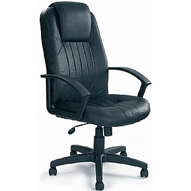 Kent Leather Faced Manager Chair £93 - Office Furniture