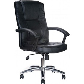 Plymouth Leather Faced Manager Chair &pound;110 - Office Furniture