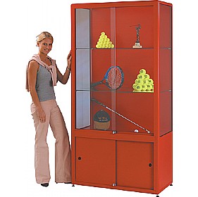 Shield� Tower Display Cabinet With Cupboard &pound;1622 - Office Furniture