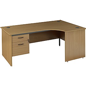 Annandale Panel End Ergonomic Desks With Single Fixed Pedestal £220 - Office Furniture