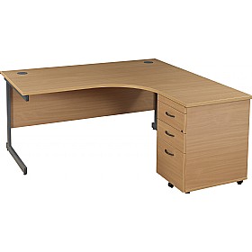 Annandale Deluxe Cantilever Combi Desks £179 - Office Furniture