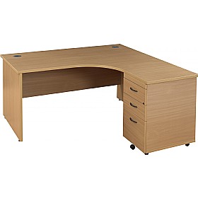 Annandale Deluxe Panel End Combi Desks £179 - Office Furniture