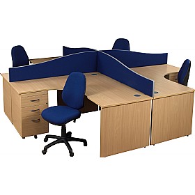 BUNDLE DEAL - Combi Desk Clusters &pound;667 - Office Furniture