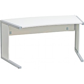 Black & White Curved Home Office Desks £253 - Office Furniture