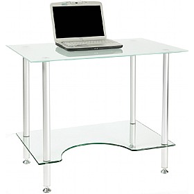 Oslo Frosted Glass Computer Desk &pound;104 - Office Furniture