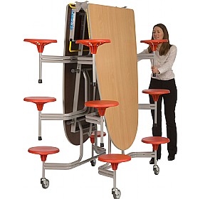 Oval Communicator 12 Seater Folding Dining Units &pound;1186 - Education Furniture