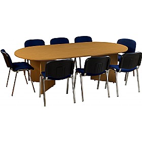Deluxe D-End Boardroom Tables &pound;324 - Office Furniture