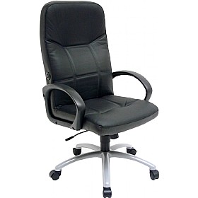 Lumbair Executive Leather Faced Chair £171 - Office Furniture