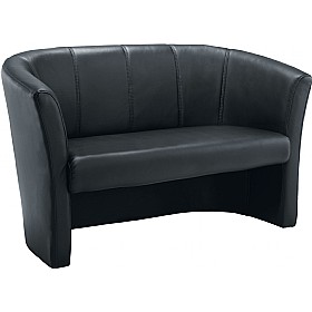 Renoir 2 Seater Leather Look Tub Chair £263 - Office Furniture