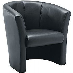 Renoir Leather Look Tub Chair £125 - Office Furniture