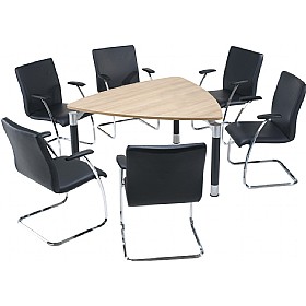 Trilogy Triangular Solo Boardroom Tables £796 - Office Furniture