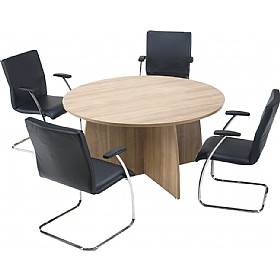 Trilogy Round Panel End Boardroom Tables £440 - Office Furniture