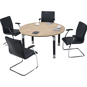 Trilogy Round Solo Boardroom Tables &pound;689 - Office Furniture
