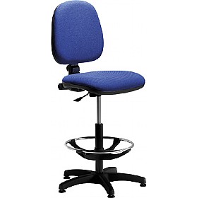 Warsaw Fabric Draughtsman Chair &pound;84 - Office Furniture
