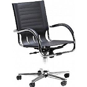 Monaco Compound Leather Manager Chair £97 - Office Furniture