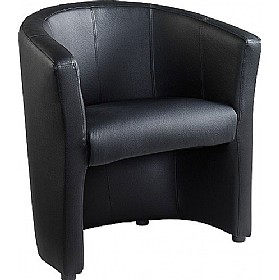 London Leather Tub Chair £196 - Office Furniture