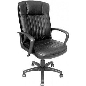 Odessa Leather Faced Manager Chair £87 - Office Furniture