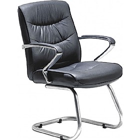 Argyll Leather Faced Visitor Chair £116 - Office Furniture