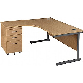 Express Stock Annandale Cantilever Combi Desks &pound;179 - Office Furniture