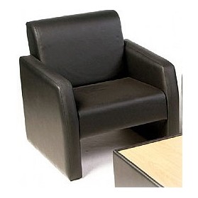 Casper Leather Reception Armchair £272 - Office Furniture