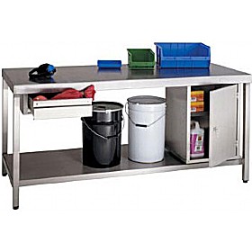 Special Offer Heavy Duty Stainless Steel Bench &pound;1351 - Workshop