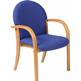Saturn Beech Veneer Visitor Armchair £133 - Office Furniture