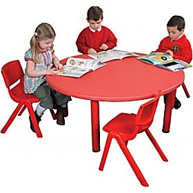 Polyethylene Childrens Tables Round £87 - Education Furniture