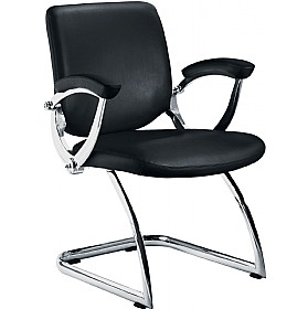 St Moritz Leather Faced Visitor Chair &pound;202 - Office Furniture
