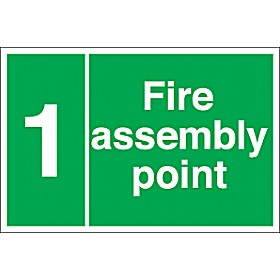 Custom Numbered Fire Assembly Point Sign £4 - Signs