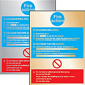 Fire Action Poster &pound;17 - Signs