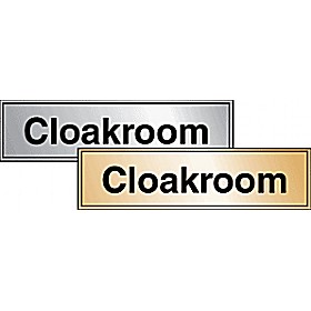Cloakroom Sign £13 - Signs