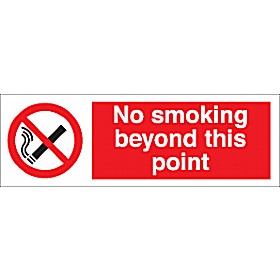 No Smoking Beyond This Point Sign £1 - Signs