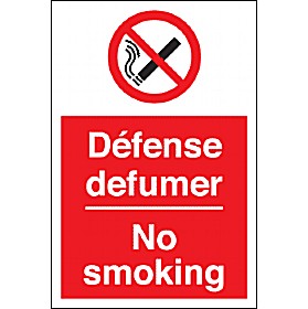 Defense Defumer/No Smoking Sign £4 - Signs